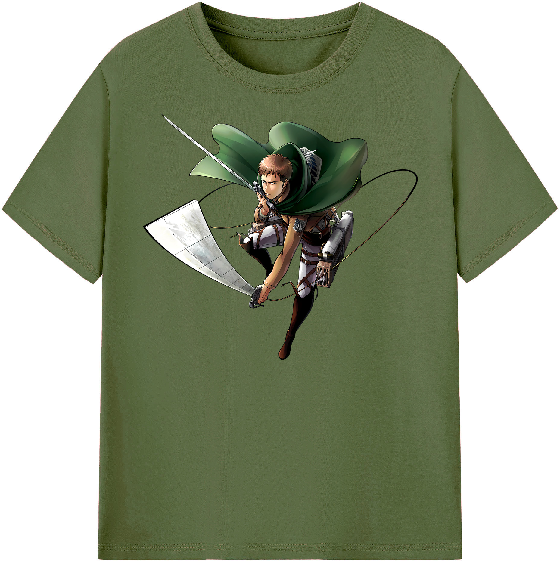 （画像用） 進撃の巨人 Attack on Titan 綿100％半袖Tシャツ（フロントプリント）